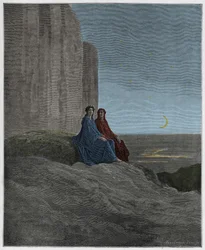 Purgatorio, Canto 9: Twilight (illustration from The Divine Comedy)